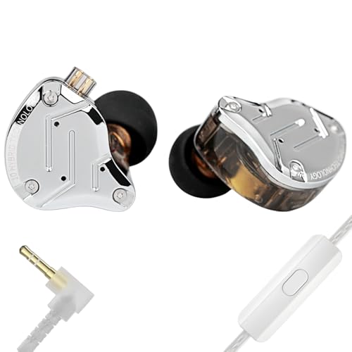 Image of KZ ZS10 PRO in Ear Monitor Headphones, 4BA+1DD 5 Hybrid Driver Gaming Earbuds Wired Earphones, HiFi Clarity Sound Immersive Bass IEMs for Gaming Musicians Singers Audiophile (Black with Microphone)