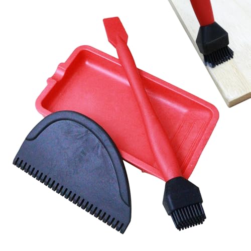 Accesorios Para Difusor De Pegamento - Bandeja Flexible Pinceles, Aplicador De Cola De Madera, Herramientas De Manualidades De Hobby, Ayuda De Pegamento De Precisión | Juego De Silicona Pegamento