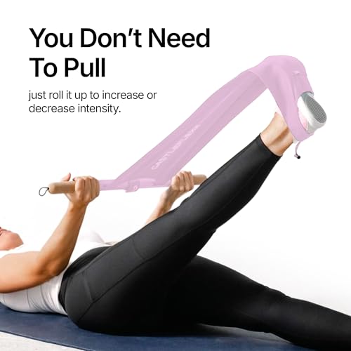CastleFlexx Mobility and Full Body Strengthening Device | Non-Elastic Stretch Strap with Natural Premium Cork Handles for Stretching, Exercise, Physical Therapy, and Yoga by CASTLE FLEXX - Image 4