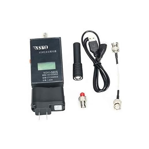 NSKI Mini Radio Frequency Meter with CTCSS/DCS Decoder or Handheld Portable Frequency Counter NSKI-560S Text Walkie Talkie.