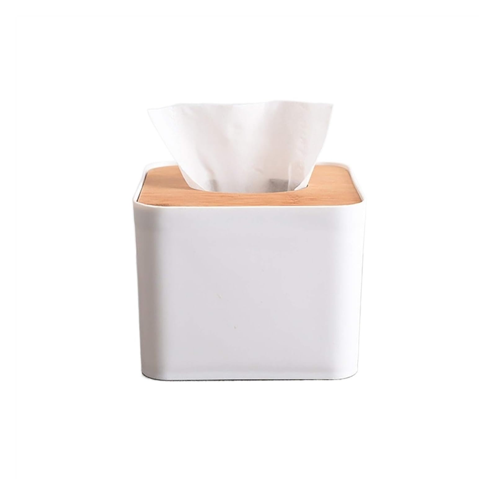 Xdgsdrdf White 1Pc Household Napkin Paper Storage Box Home Organizer Desktop(White)