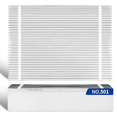 Senowi 2 Pack 501 Replacement Filter Compatible with Aprilaire 5000 Whole-House Air Purifier MERV-15 Equivalent Furnace Filter 16x25x6 Air Filter