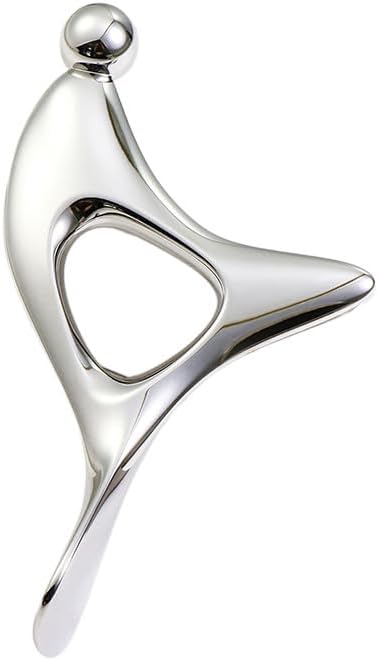 Metal Trigger Point Massage Tool for Deep Tissue Massage & Body Gua Sha Tool, Muscle Scraper Tool, Thumb Saver Acupressure Tool, Fascia Blaster for Full Body Pain Relief