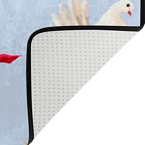 Tapis de grande taille salon chambre en microfibre à poils longs - 5