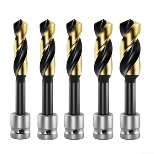 Holzbearbeitung Brad Point Drill Bits Set 5 Stück Hochgeschwindigkeitsstahl für präzises Bohren in Hartholz, Weichholz, MDF und Acryl