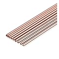 WOMELF 2 pezzi T2 Micro tubo di rame diametro esterno 3mm-4mm parete 0,2~1mm parete sottile tubo di rame capillare cavo tubo dritto duro (Color : 3x 0.2mm, Size : 500mm x2pcs)