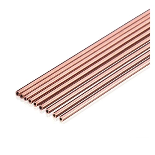 Immagine prodotto: WOMELF 2 pezzi T2 Micro tubo di rame diametro esterno 3mm-4mm parete 0,2~1mm parete sottile tubo di rame capillare cavo tubo dritto duro (Color : 3x 0.2mm, Size : 500mm x2pcs)