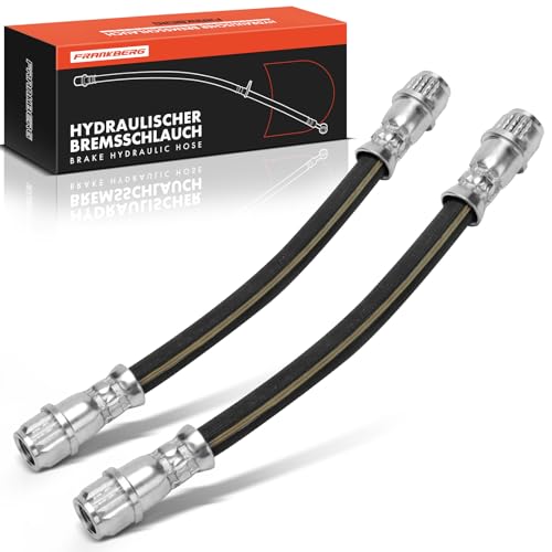 Frankberg 2x Brake Hose Rear 187mm Compatible with Clio II Box/Hatchback SB0/1/2 2000-2024 Twingo II CN0 2007-2024 Wind E4M 2010-2024 Replace# 7700416273