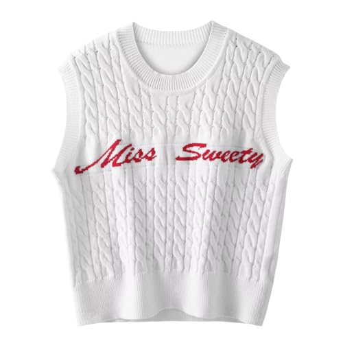 Image of Womens Sweater Vest Sleeveless Cotton Casual V Neck Pullover