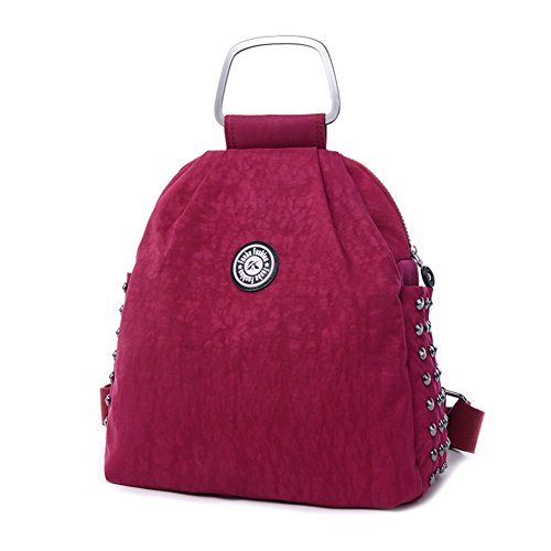 Sac d'école double-F mode casual avec rivets pour voyage et quotidien
