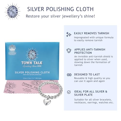 Town Talk Original Anti-Tarnish Silver Polishing Cloth - 5" x 7"