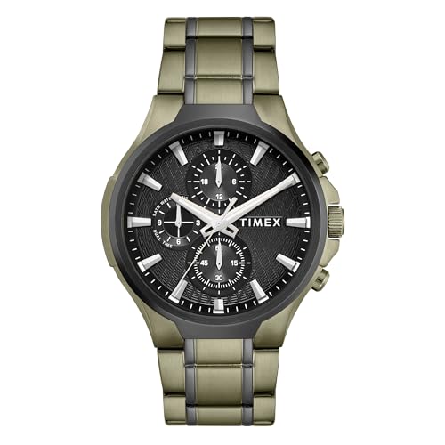 Image of TIMEX Black Round Dial Analog Men's Watch - TWEG28302