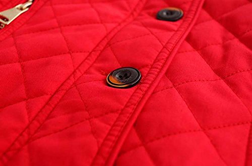 Girl's Turtle Neck Diamond Pattern Thick Cotton Single Breasted Cardigan Outwear4