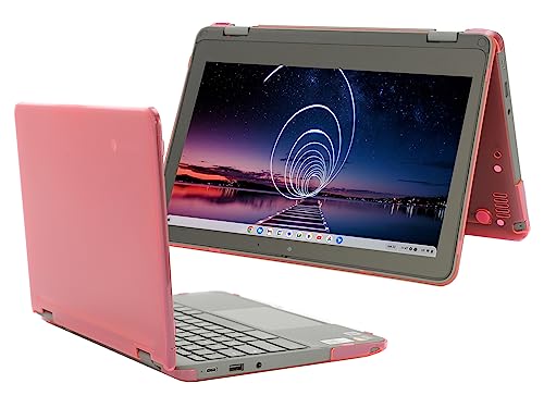 mCover Hard Shell Case ONLY Compatible for 2023~2024 11.6 Lenovo Chromebook 300E Yoga Gen4 / 100E Gen 4 Laptop (NOT Fitting Any Other Lenovo Models) - Pink