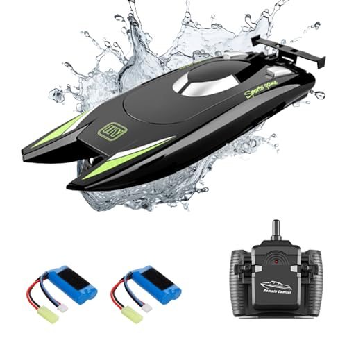 Bateau télécommandé rapide double moteur Goolsky, le cadeau parfait pour adultes