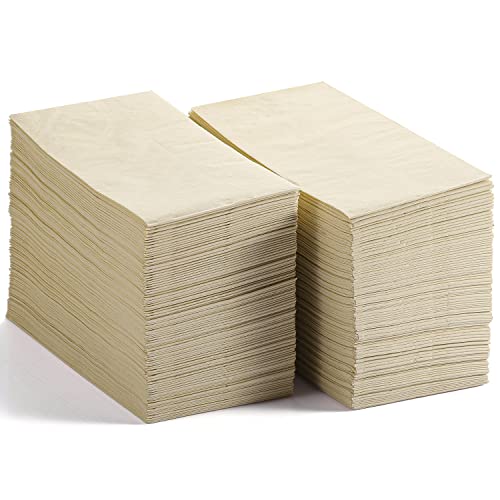 LEKOCH 200 PCS Servilletas de Papel de Bambú Desechables 100% Compostables y ecológicas 2 Ply Tissue Servilletas para cenas de boda 40 * 40 CM