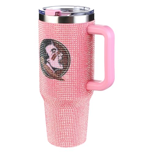 Image of The Memory Company Officially Licensed NCAA - Florida State University 40oz Pink Bling Game Day Tumbler