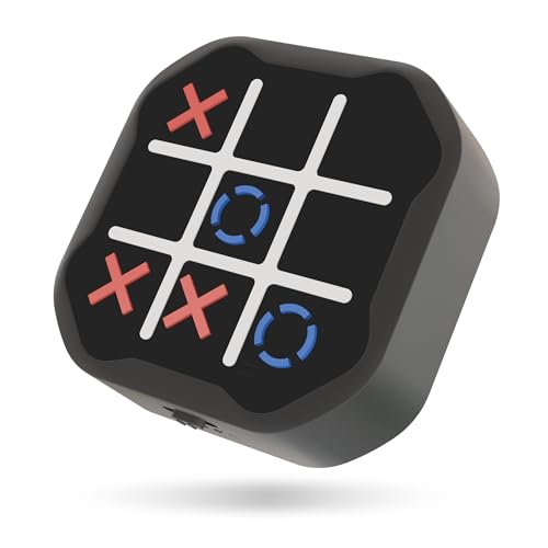 3-in-1 Electronic Tic Tac Toe Toy Family Travel Game for Kids and Adults Handheld Game Gift with Silent Mode