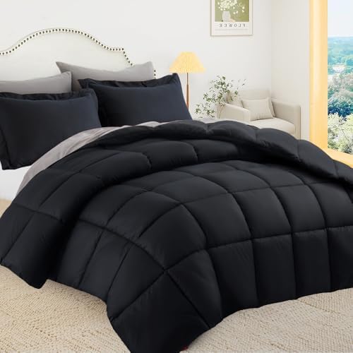 King Size Comforter Set, Reversible 3 Pieces Lightweight Soft Bedding Set for All Season, Premium Bed in a Bag Includes 1 Comforter (106