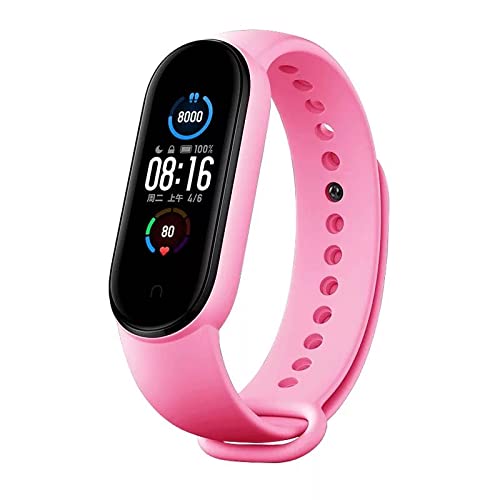 Adlynlife M5 Smart Band Wireless Sweatproof Fitness Band| Activity Tracker| Blood Pressure| Heart Rate Sensor| Sleep Monitor| Step Tracking All Android Device & iOS Device (Pink) (B09R4PT9PN) Amazon Price History, Amazon Price Tracker