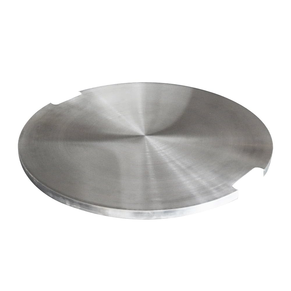 Elementi Stainless Steel Outdoor Lunar Bowl Pit Table Round 29 x 29 x 1 inches Grill Fire Ring Lid Firepit Accessory Cover