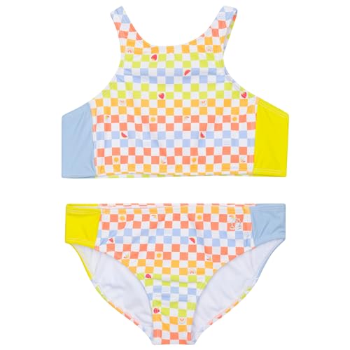 Image of SwimZip Girls' Halter Top and Bikini Bottom 2 Piece Set UPF 50+ Sun Protection