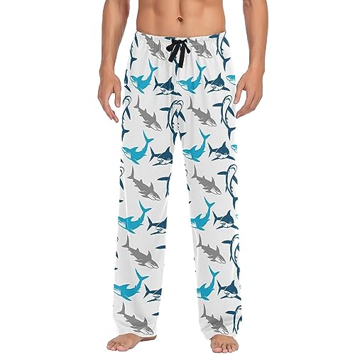 Men's Pajama Pants with Pockets, Comfort Soft Drawstring Lounge Pants Pajama Bottoms for Men