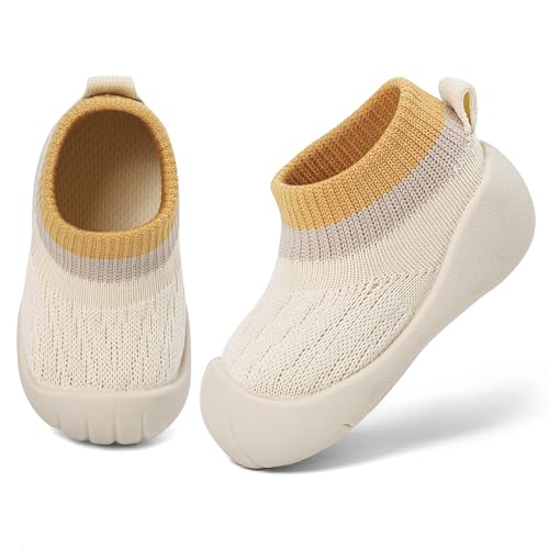 MK MATT KEELY Scarpe Primi Passi Bambini Scarpe Calzino Neonato Scarpine Maglia Traspirante Bambino con Suola Gomma Antiscivolo,Beige,6-12 Mesi MK MATT KEELY Scarpe Primi Passi Bambini Scarpe Calzino Neonato Scarpine Maglia Traspirante Bambino con Suola Gomma Antiscivolo,Beige,6-12 Mesi
