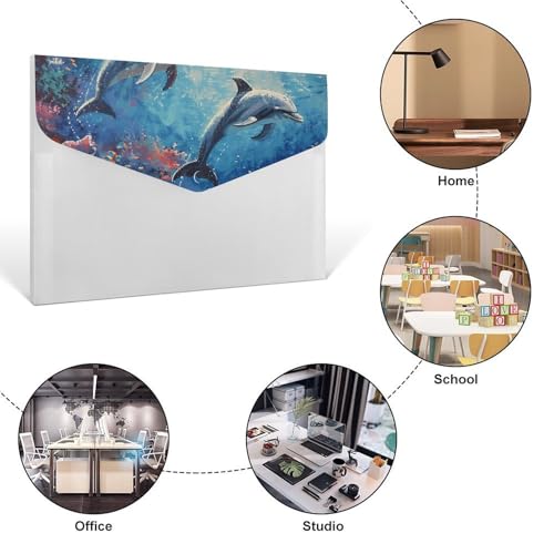 Classeur extensible 6 poches portable pour protéger vos documents du bureau