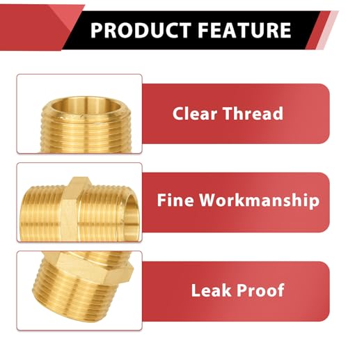 Efield EF- PIPE FITTINGS Pack Of 2) Efield Brass Pipe Fittings thumb #3