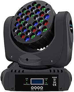 BETOPPER Stage Lights Moving Heads Disco Lights 36x3W RGBW LED DMX512 9/16CH DJ Lights Dance Lights Sound Activated Spot Lights for Party DJ Disco Show Club Wedding Bar Theater