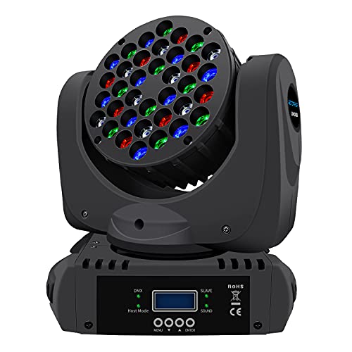 Betopper DJ Moving Head Light LED Spot scénique 8 couleurs lumière 10 W avec 9/11 canal pour fête Disco DJ Show Dmx-512 (Lm108) Cover
