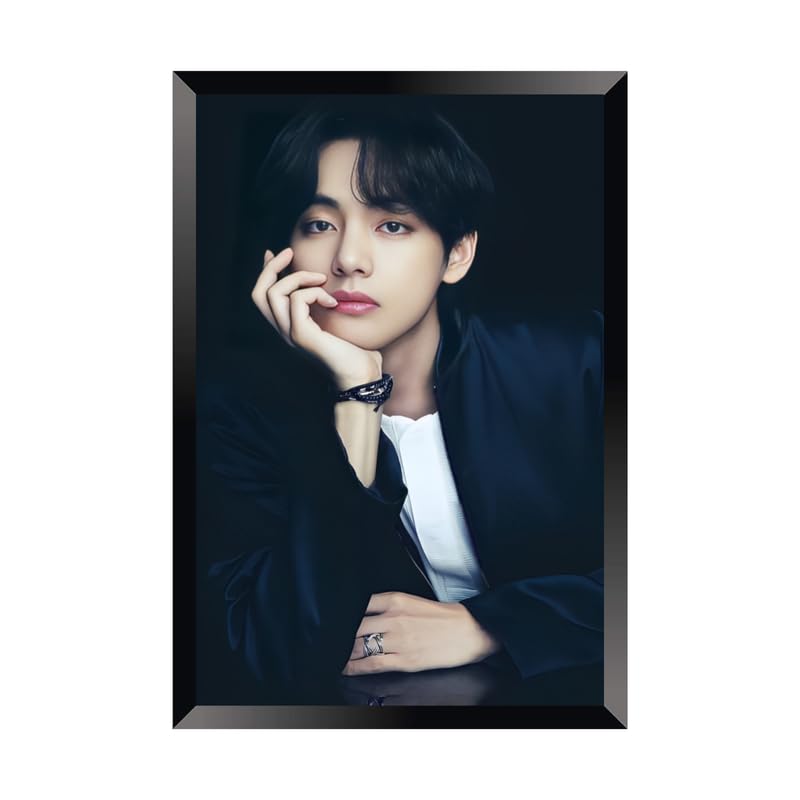 BTS V キャンバス額縁 Framed Poster of BTS V (Kim Taehyung), BTS V Wall Frame, Poster
