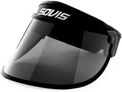 SOVIS Kids Sized 4.25“ Black - Over 99% UVB and 97.2UVA2/1 Protection Sun Cap Solar Visor Hat Worldwide Patented