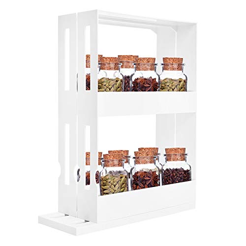Estante De Especias Giratorio Estante De Almacenamiento Multifunción Cocina Caja De Almacenamiento Extraíble Para Botellas De Almacenamiento, Alimentos, Utensilios De Cocina