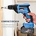 Uhfsyut 21V Cordless Drywall Screw Gun and Electric Screwdriver - 2-in-1 Self-Feeding Screwdriver, Includes Storage Toolbox and 4.0Ah Battery, Perfect for DIY and Professional Use (One battery set)
