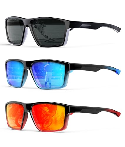 Image of KALIYADI Sports Mens-Sunglasses Women Polarized-Sunglasses-Men: Sun Glasses with UV400 for Driving Running Cycling