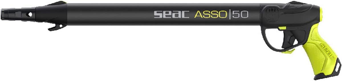 - Seac Asso S/R, Pneumatic Speargun with Regulator, Anti Stress Rubber Handle. Made in Italy