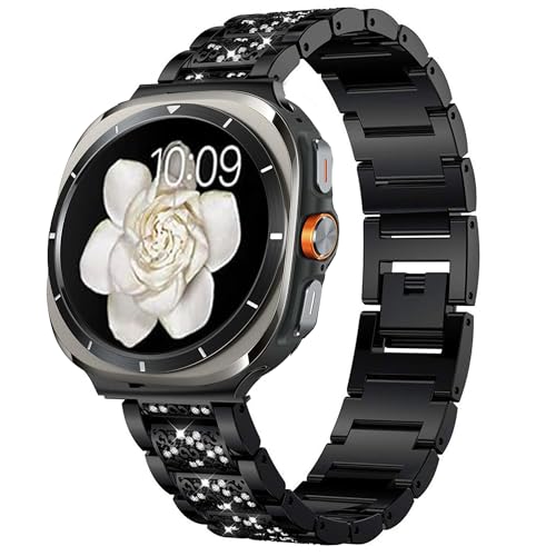Correa ajustable metal con brillo para Galaxy Watch 8 miniatura 1