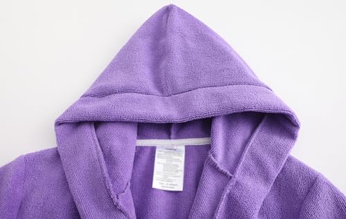 Kids Soft Towel Hooded Robe Cotton Bathrobe for Girls 5-16 Years3