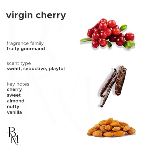 Image of Bombay Musk Virgin Cherry Luxury Car Perfume | Long Lasting Car Fragrance & Car Freshener | Alcohol Free & Plant Based | 60+ Days | 200+ Sprays | Perfume for Car