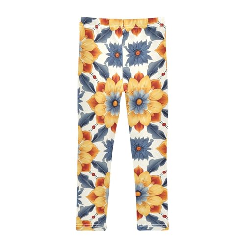 KLL Bohemian Mandala Little Girls Legging Fashion Full Length Yoga Pants Gym2