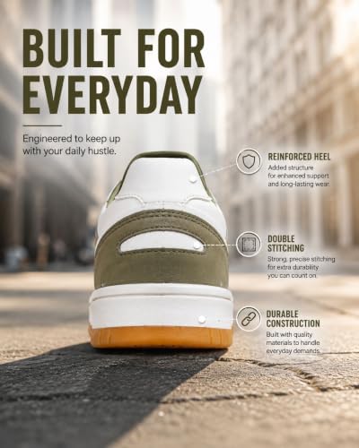 Image of HAUX Stylish Casual Mid Top Sneaker and Trendy Shoes with Laces for Men & Boys, Perfect, College, Parties and Outings, Lightweight, Comfortable, and Durable for All-Day Use, Cushioned Sole for Walking and Outdoor Styling