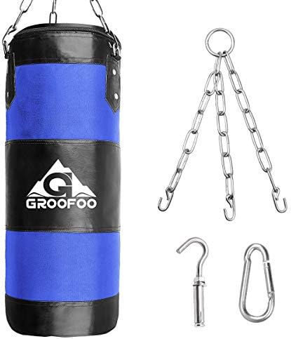 Amazon パンチバッグ Groofoo サンドバッグ ボクシング 散打 体鍛え フィットネス 格闘技 気分転換 ストレス解消 吊り式パンチバッグ Groofoo サンドバッグ ボクシング 散打 体鍛え フィットネス 格闘技 気分転換 ストレス解消 吊り式 空手 キックボクシング ストレス