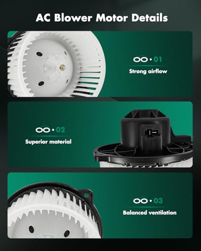 Image of SCITOO HVAC Heater Blower Motor Front Fit For Hyundai,For Kia Models - For Santa Fe 2010-2017,For Santa Fe Sport 2013-2017,For Sorento 2011-2015 Replacement For # 700258 Blower Fan