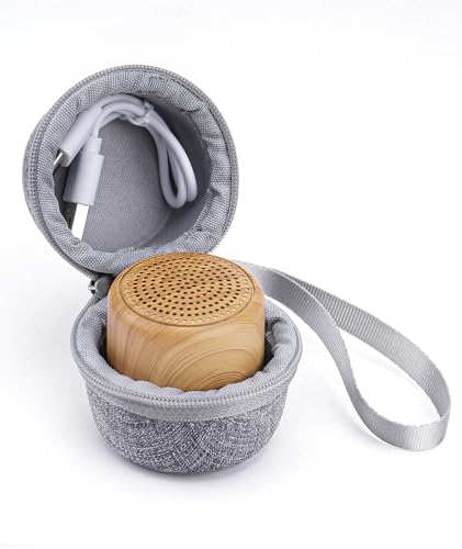 Image of Dreamegg Portable White Noise Machine with Travel Case - Egg-Sized Sound Machine for Baby & Adult Sleep, 16 Soothing Sounds, 1000mAh Battery, Timer, Sound Machine for Baby Adults Home Gift, Wood