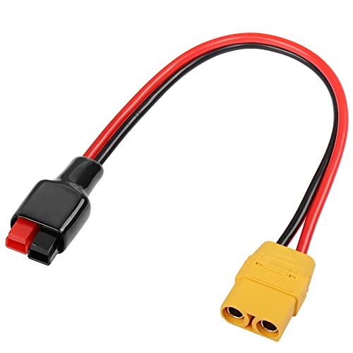 PNGKNYOCN Connettore da 45A a XT90 Cavo corto, 30 cm 12AWG XT90 femmina a pannello solare connettore...