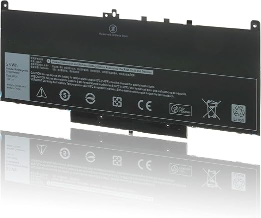 J60J5 Laptop Battery Compatible for Dell Latitude E7270 E7470 Series MC34Y 0F1KTM 0MC34Y 0PDNM2 1W2Y2 242WD 451-BBSU 451-BBSX 451-BBSY F1KTM GG4FM J6oJ5 NJJ2H Laptop Battery