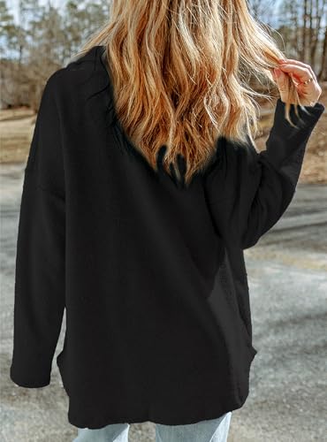 Womens Shacket with Pockets Rugby Flap Sequin Jacket Fall 2025 Football Game Day Outfits Button Down Loose Fit Coat2