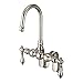 Water Creation Gooseneck Traditional Brass Tub Faucets in Polished Nickel